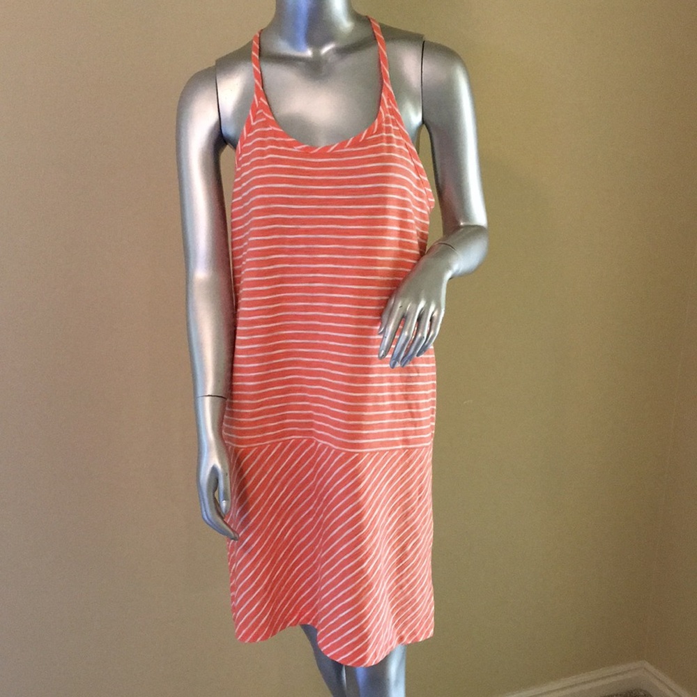 Lou & Grey Cotton Striped Dress NWT